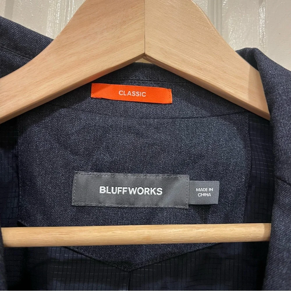 Bluffworks Gramercy Blazer Suit Sport Jacket Unstructured Navy Blue Men’s 36R
